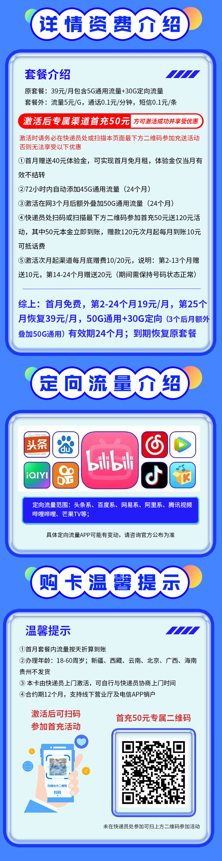 卡世界官方推荐：电信时光卡19元80G全国流量首月免月租  第2张